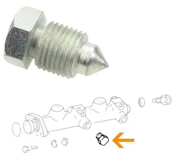 Blanking plug M10x1mm for brake master cylinder VW Beetle Bus T3 214611225